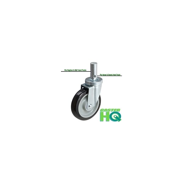5" UNIVERSAL HAND TRUCK REPLACEMENT CASTER, Polyurethane Tread -350 L